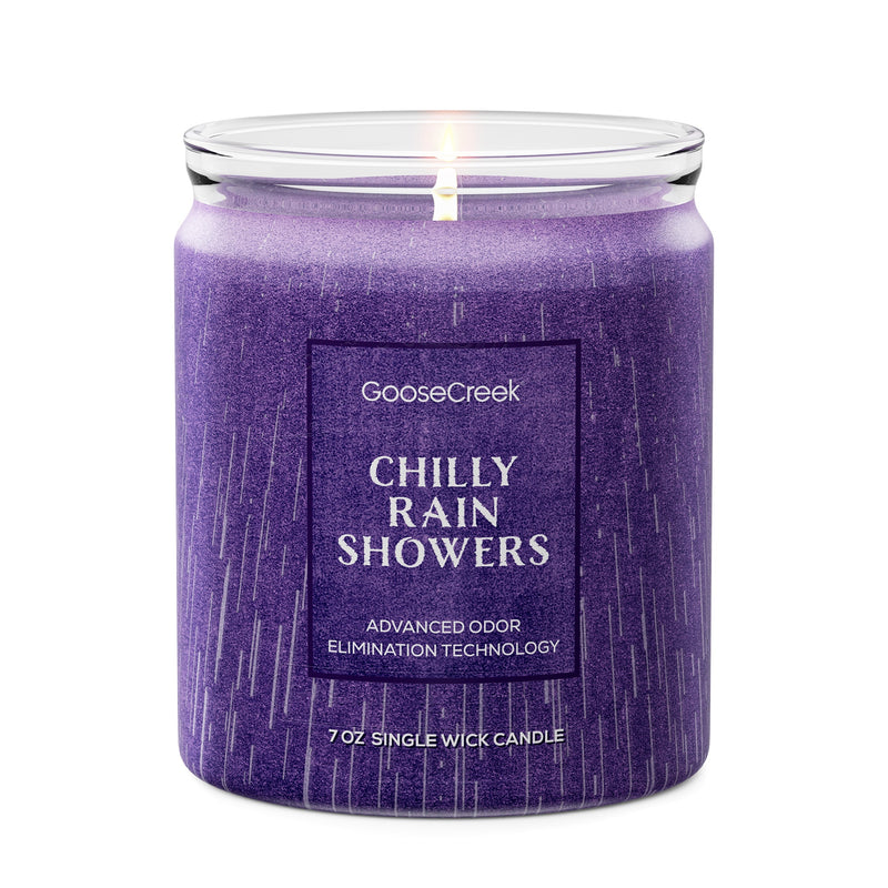 Chilly Rain Showers Odor Eliminating 7oz Single Wick Candle [TSCE]